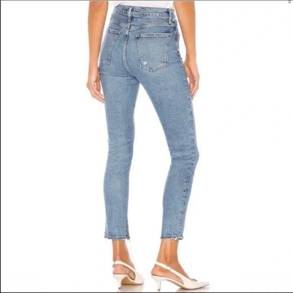 AGOLDE Nico High Rise Slim Jeans In Headlines - Picture 3 of 8